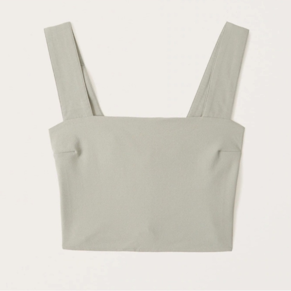 Abercrombie & Fitch Tan Crop Top